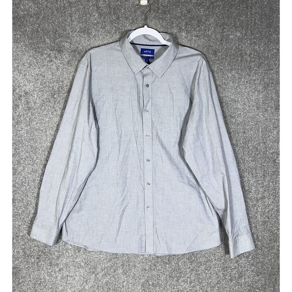 Apt 9 Other - Apt 9 Premier Flex Slim Fit Button‎ Up Shirt Mens Size XL Stretch Long Sleeve